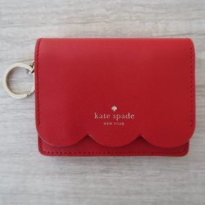 Kate Spade Magnolia Street Piper Scalloped Leather Wallet